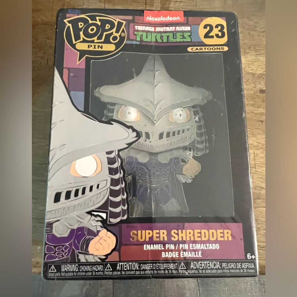 - Funko Pop!  Pin Teenage Mutant Ninja Turtles Super Shredder #23 NEW